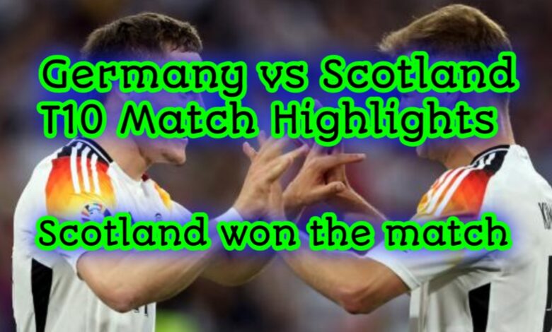 Germany vs Scotland match